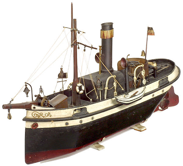 Steam Driven River Boat Model