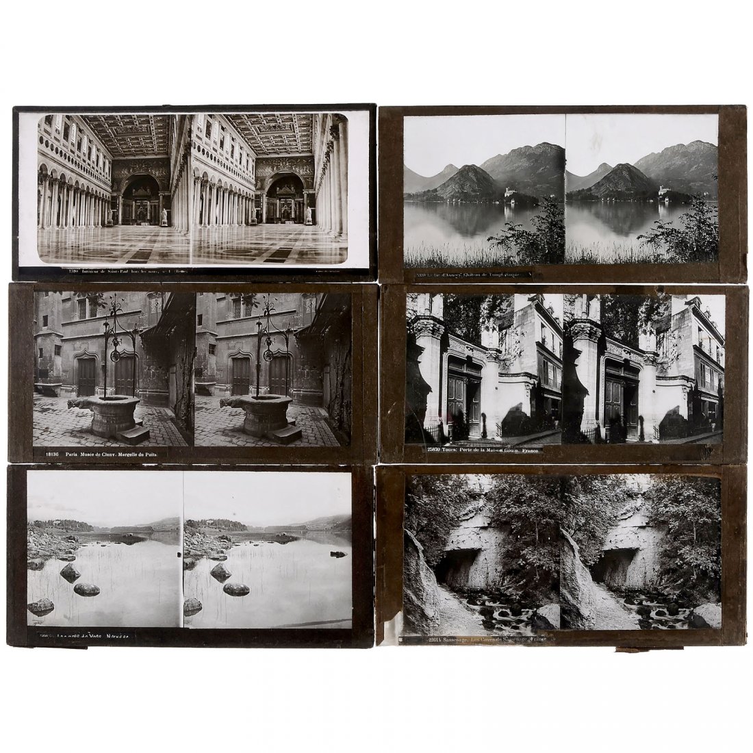 Approx. 170 Stereo Glass Slides (8,5 x 17 cm), c. 1910: Approx. 170 Stereo Glass Slides (8,5 x 17 cm), c. 1910 France. Predominantly professional stereo slides, educational material, predominantly with double glass, some few with minimal cracks. – Please