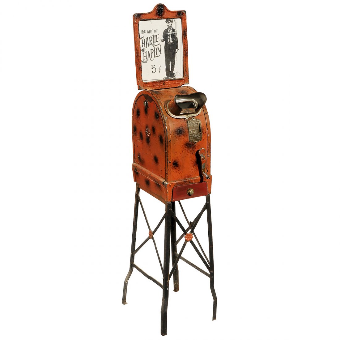 Original Mutoscope with Rare Original "Charlie Chaplin" (1 of 4)