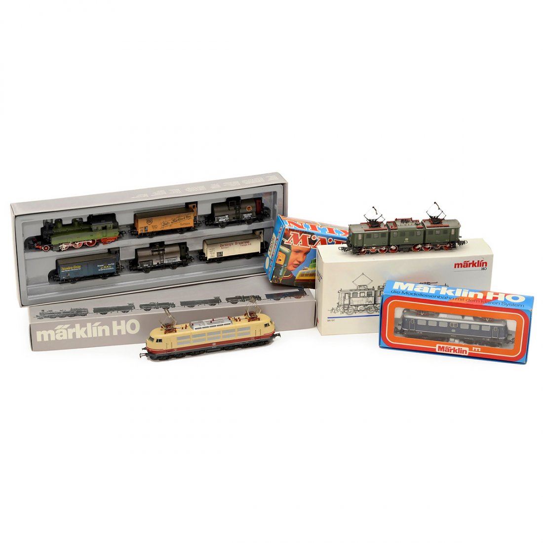 3 Märklin And 1 Train Set, Gauge H0