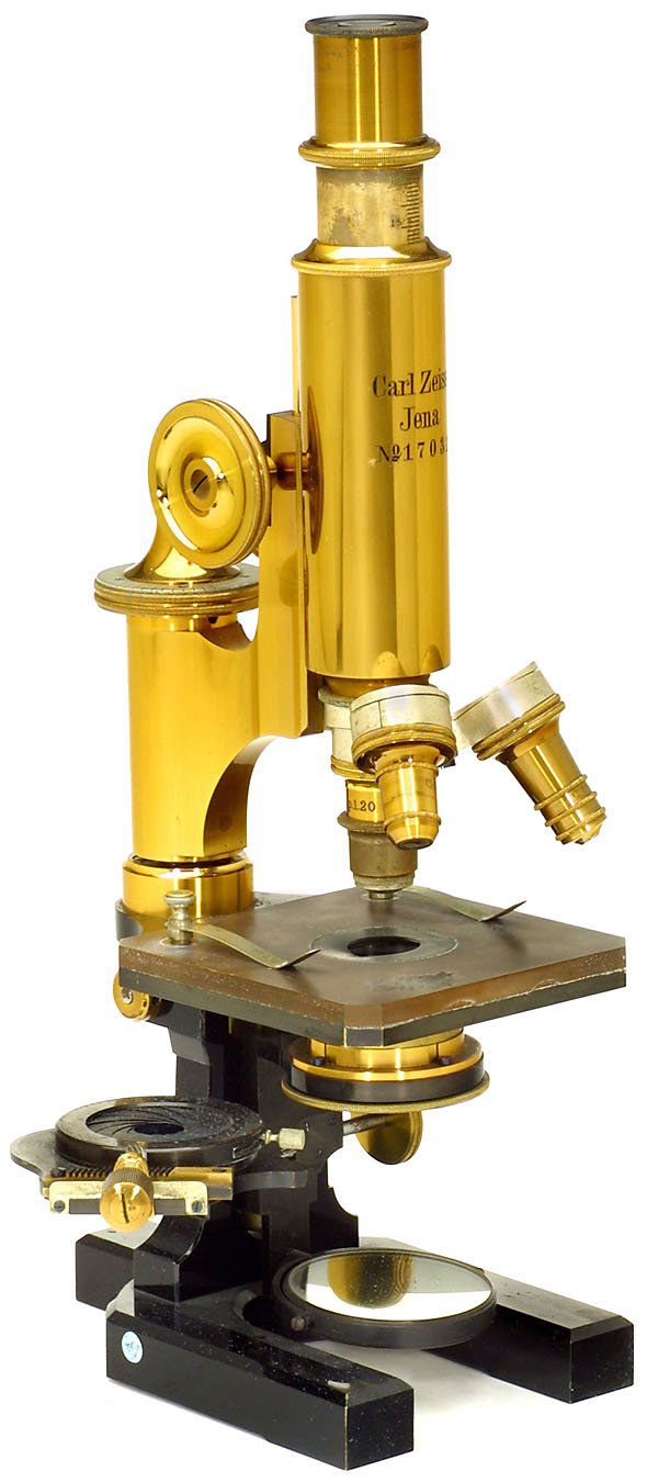 393 Brass Microscope Carl Zeiss Jena