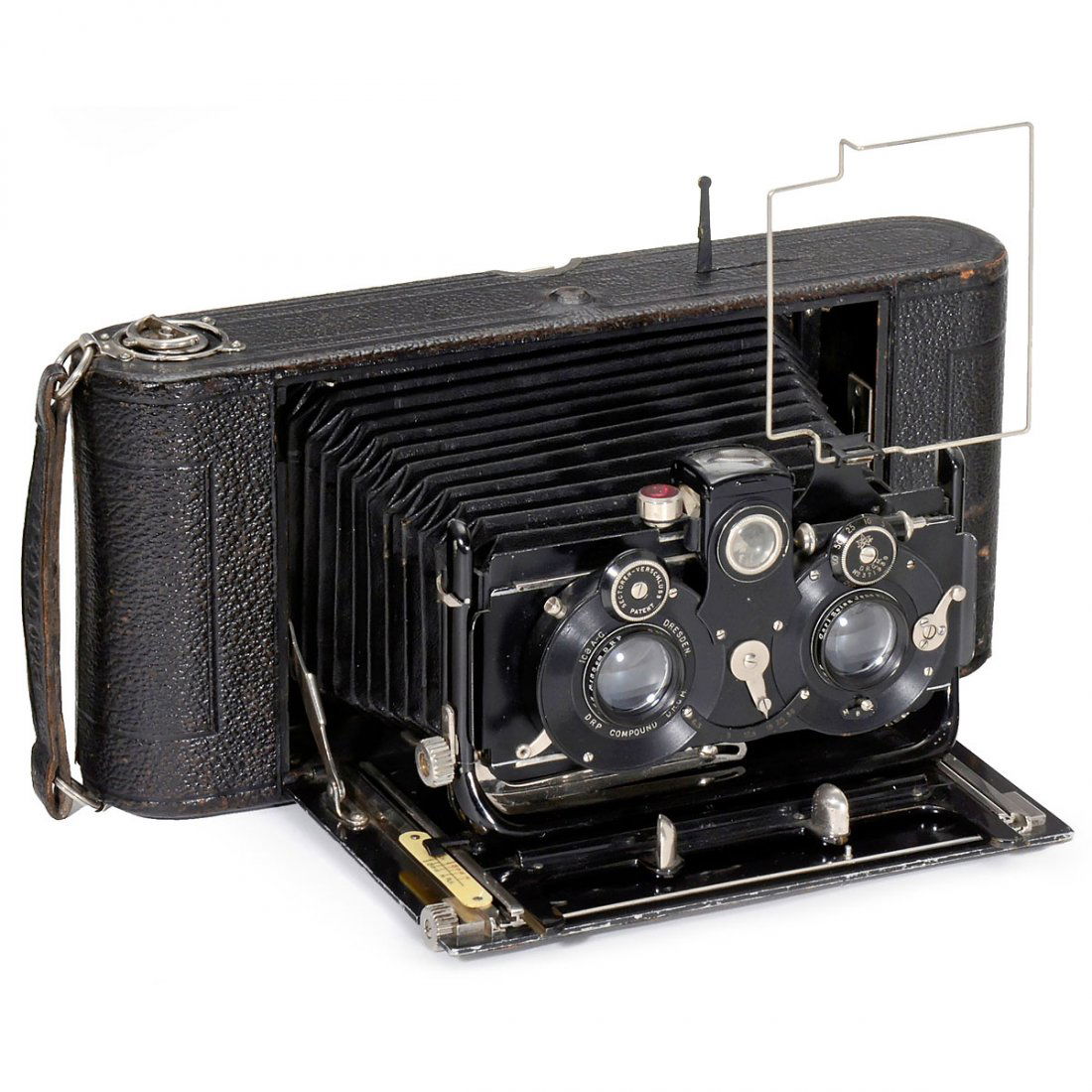 Ica Stereo-Panorama-Lloyd 675, 8 x 14, c. 1910: Ica Stereo-Panorama-Lloyd 675, 8 x 14, c. 1910 Ica AG, Dresden. Folding-bed stereo panorama camera for 9,4 cm wide rollfilm, image size 8 x 7 cm, lenses: Carl Zeiss Tessar 6,3/13,5 cm, iris diaphragms