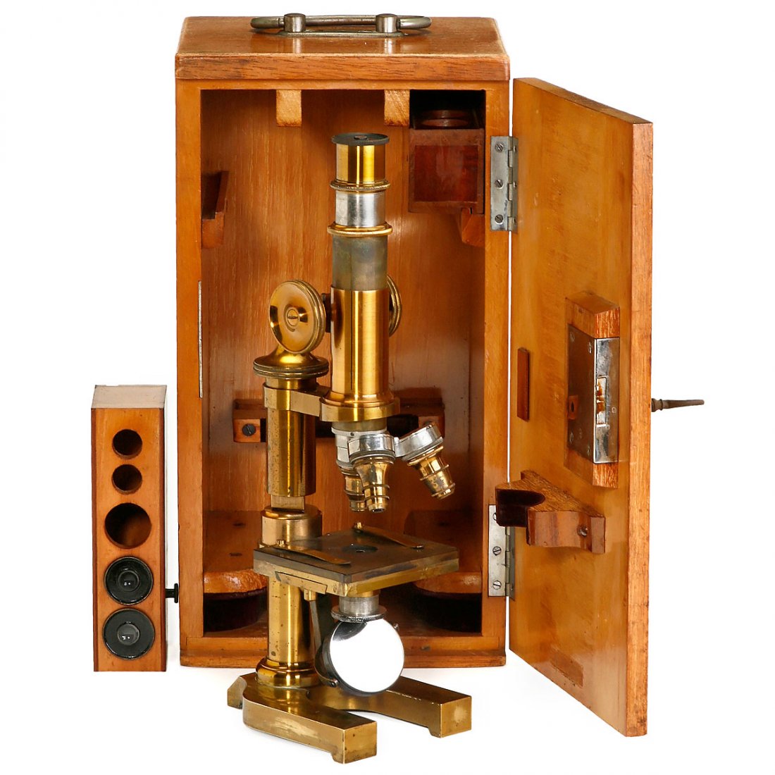 Leitz Brass Microscope, 1898 (1 of 1)