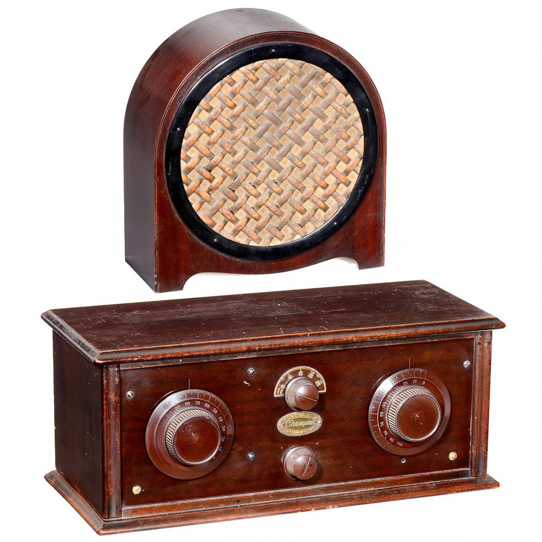 Champion Radio with Telavox Loudspeaker, c. 1928 (1 of 3)