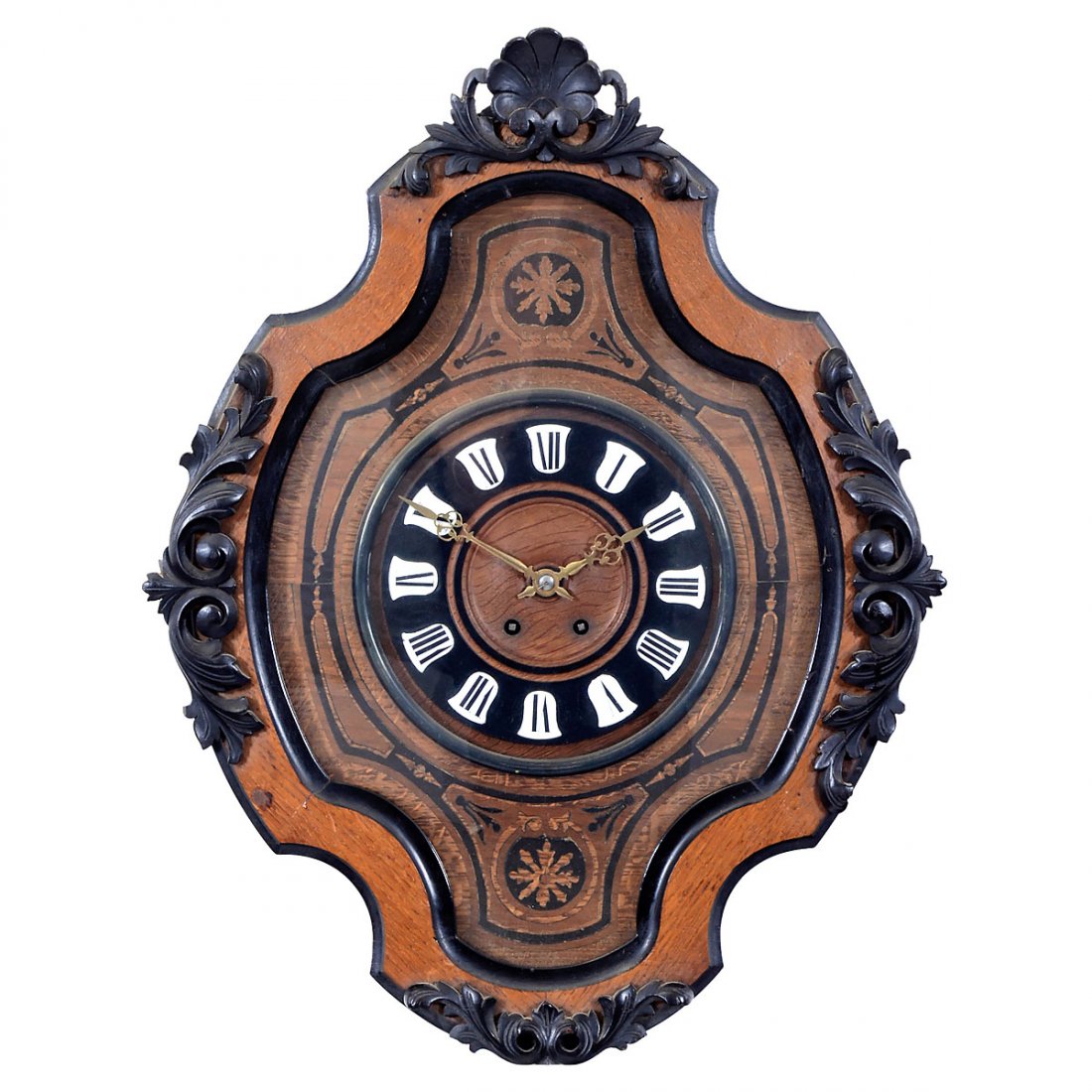 French "Bull's Eye" Wall Clock, c. 1870 (1 of 1)