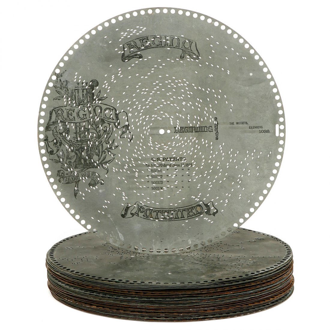 30 Regina Musical Box Ø 15 ½ inch Discs, c. 1900 (1 of 1)