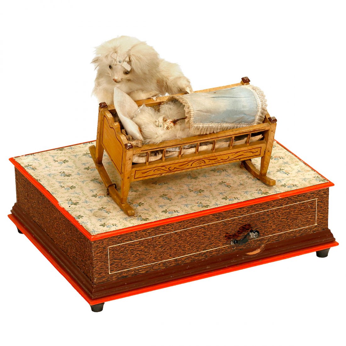 Mother Cat Musical Manivelle Automaton, c. 1900 (1 of 1)
