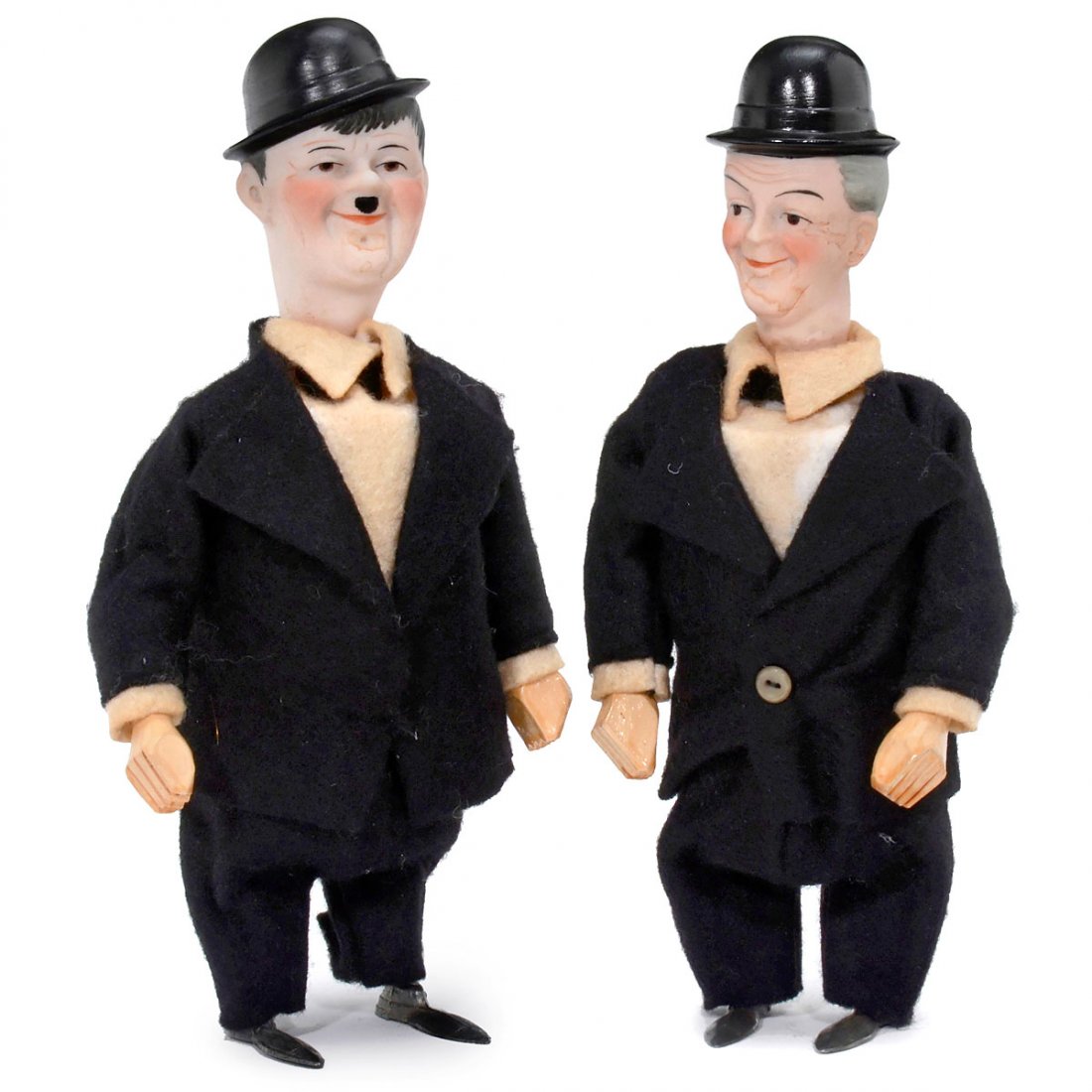 Rare Laurel and Hardy Clockwork Toys by Hertwig & Co., (1 of 2)