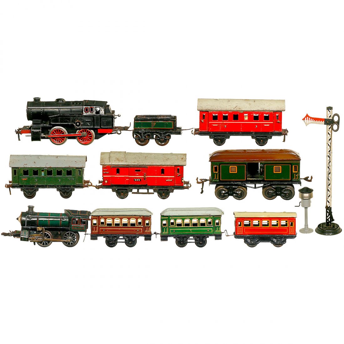 Group of Toy Trains Gauge 0, c. 1950 (1 of 1)