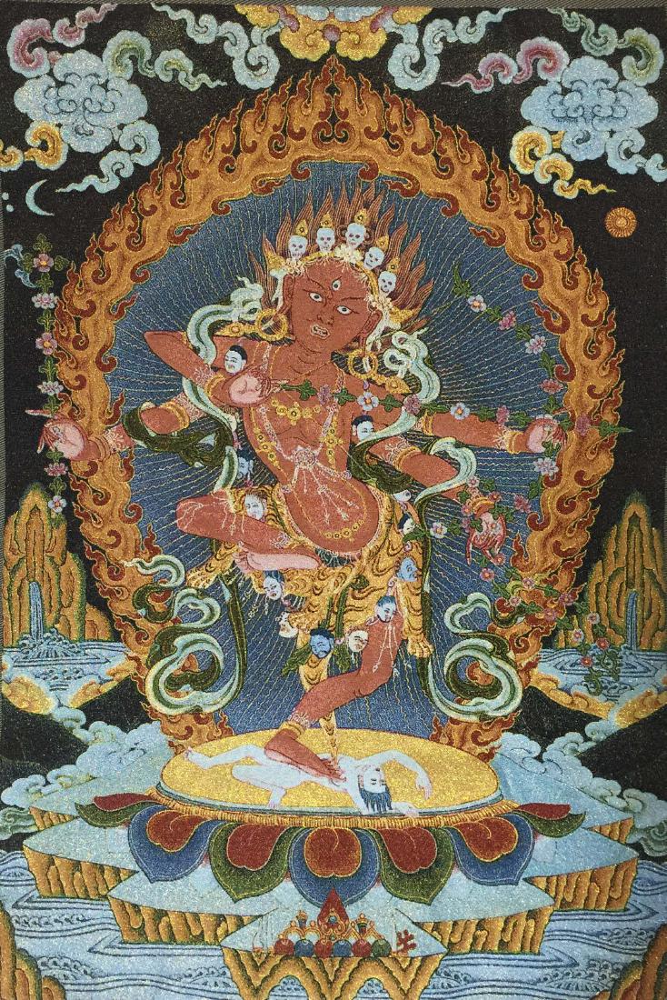 Chinese Silk Embroidery Tibet Thangka (1 of 3)