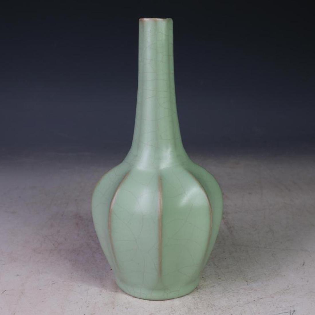 Chinese Ru Ware Pink Green Glzaed Vase (1 of 5)