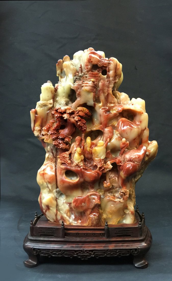 Chinese Hibiscus Shoushan Boulder (1 of 4)