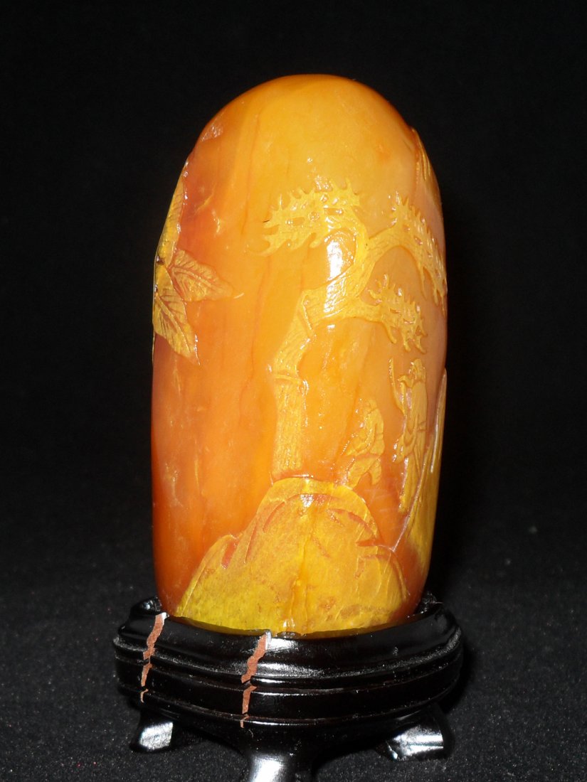 Chinese Carved Shoushan Stone Seal Chop (1 of 3)