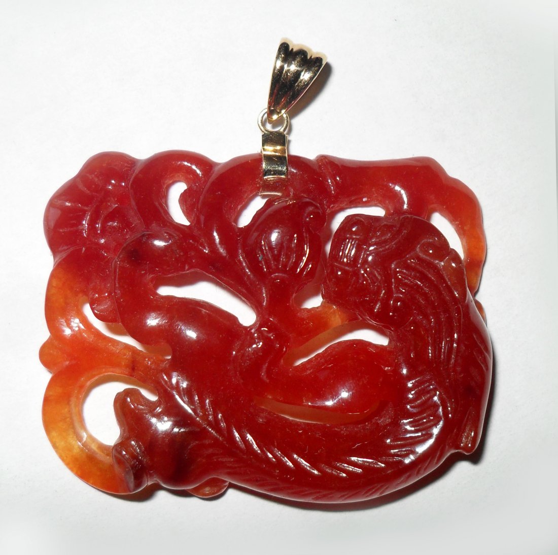 A Chinese Red Jadeite Pendant (1 of 3)