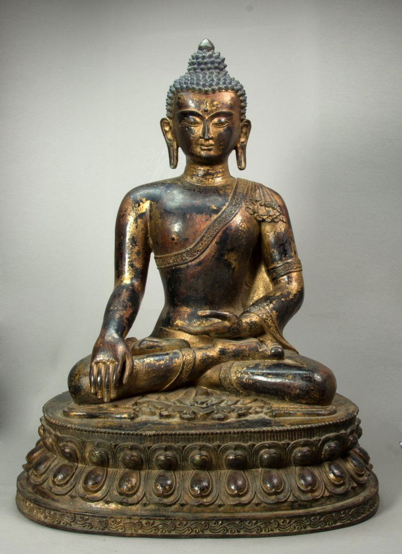 Chinese Gilt Bronze Buddha Figure (1 of 10)