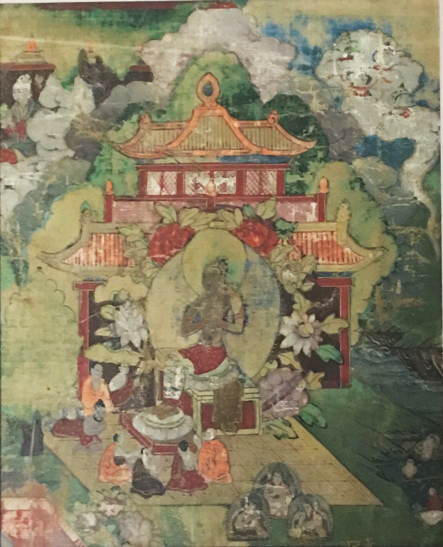 Chinese Tibetan Thangka Art with Frame (1 of 2)