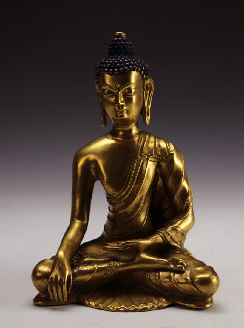 Chinese Gilt Bronze Buddha (1 of 3)