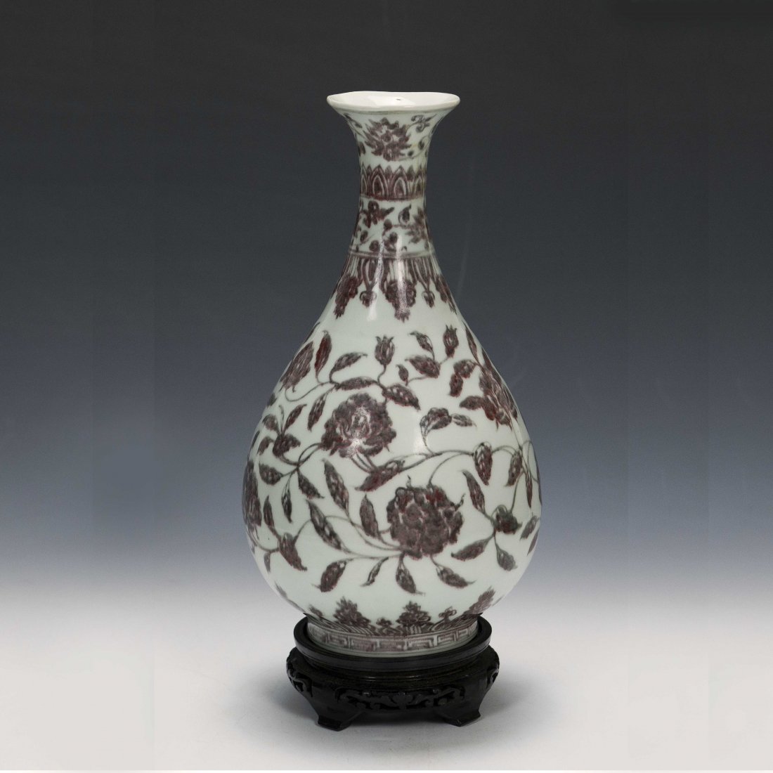 Chinese Ming Copper Red YuHu Chun Vase (1 of 6)