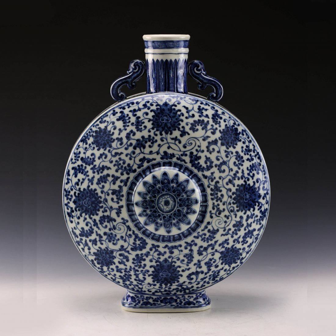 Chinese Blue and White Moon Vase (1 of 9)