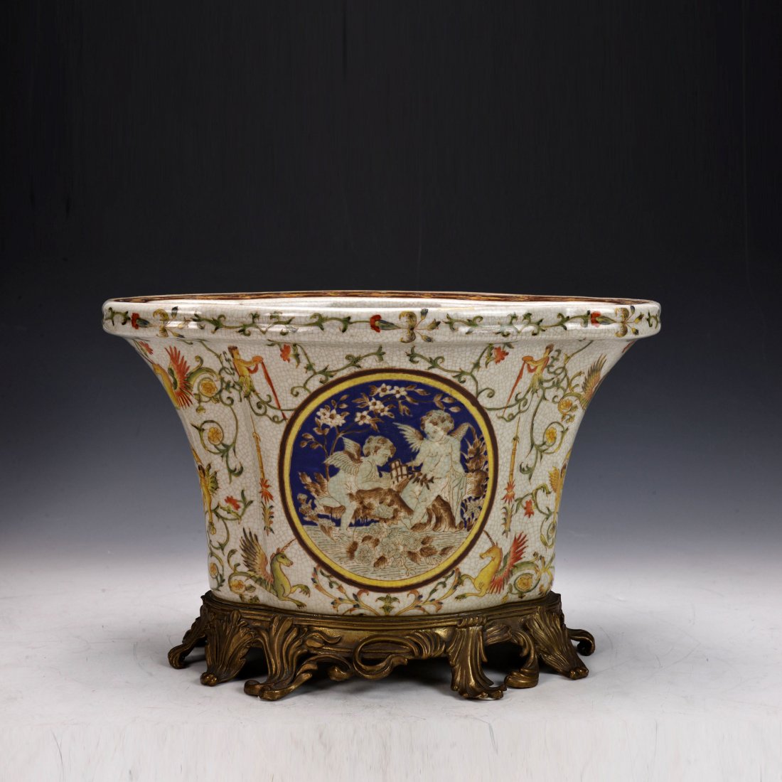 Chinese Famille Rose Flower Pot (1 of 5)