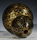 Chinese Blue Glazed Double Gourd Vase with Gilt Designs - 2