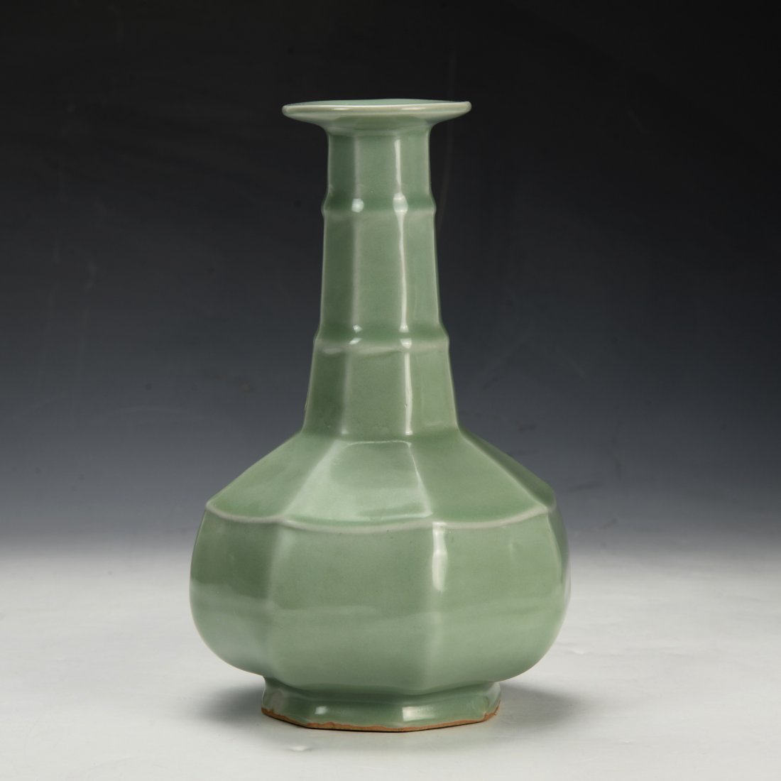 Chinese Long Quan Multi-faceted Vase (1 of 4)