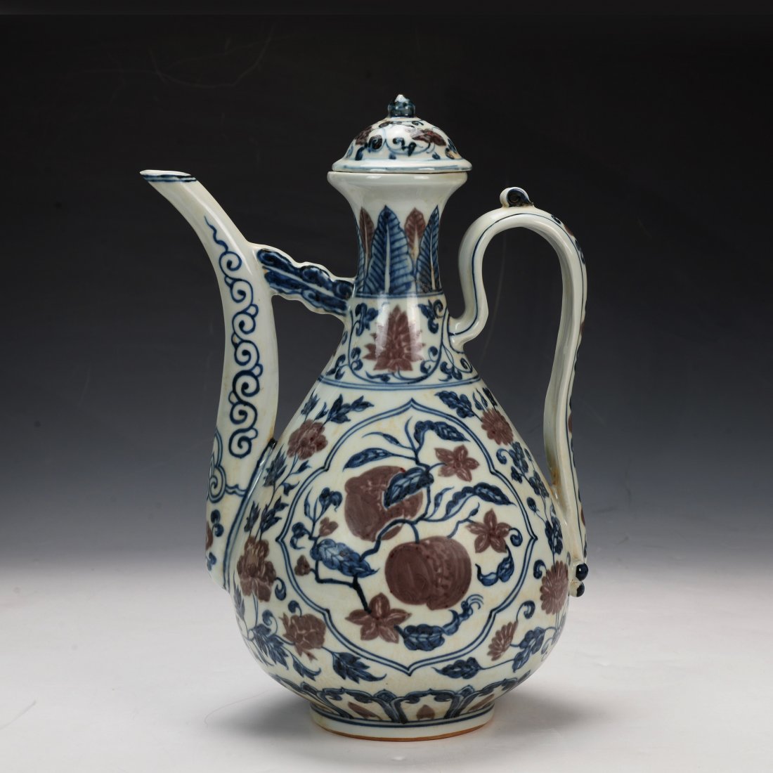 Chinese Blue and Copper Red Pot (1 of 10)