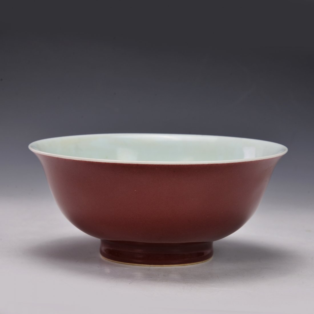 Chinese Red Glazed Bowl (1 of 3)