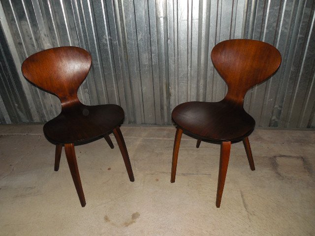 Norman Cherner For Plycraft Pair Of Side Chairs Danish Feb