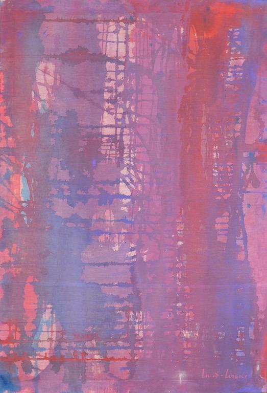 B. LOVET-LORSKI (1894-1973) Lithuanian - Russian - USA: Boris LOVET-LORSKI (1894 Kaunas - 1973 New Yokr) ; Abstract ; mid 20th century ; oil on canvas / framed ; dimensions 118 x 81 cm (46 1/2 x 32 in.) ; signed lower left corner ; Shipping to USA - DHL $4