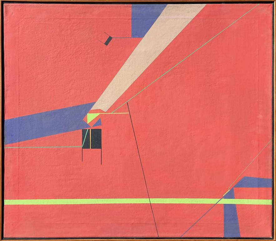 Alfredo HLITO (1923-1993) Argentinian: Alfredo HLITO (1923-1993) Buenos Aires, Argentina ; Untitled ; 1953 ; oil on canvas / framed ; dimensions 71,5 x 81,5 cm (28 x 32 in.) ; signed and dated on verso ; Shipping to USA - DHL $250 , Nation