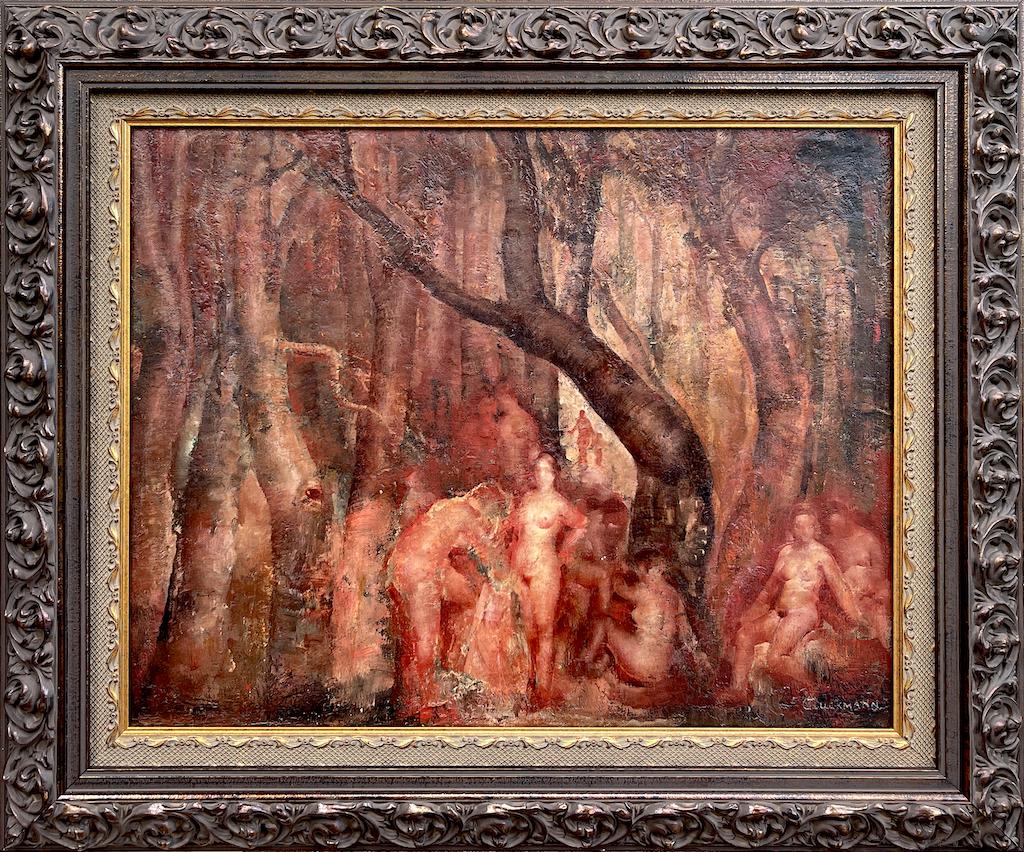 Grigory GLUCKMANN 1898-1973 Russian - American - French: Grigory GLUCKMANN (1898 Vitebsk, Belorussia - 1973 Los Angeles, US) ; Sylvan Fantasy ; 1930s ; oil on canvas / framed ; dimensions 41 x 50 cm (16 x 19 2/3 in.) ; frame size 56,5 x 65,5 cm (22 1/4 x 25