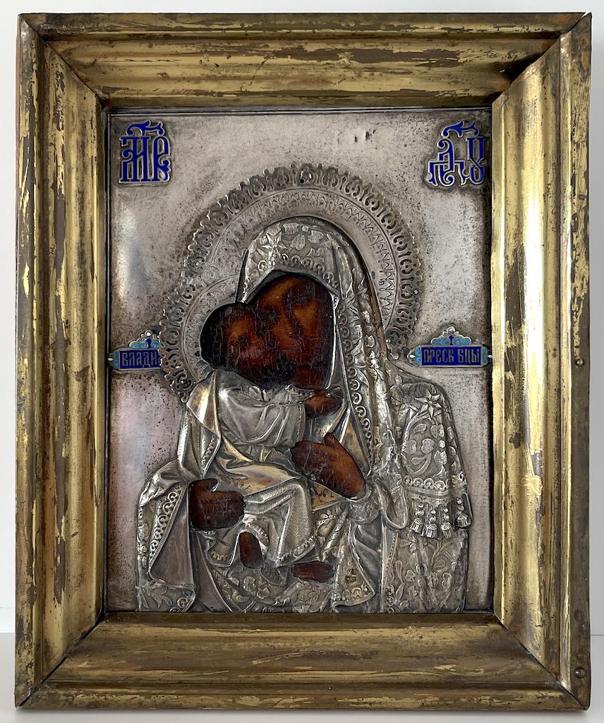 Russian Orthodox Icon of Vladimirskaya Mother of God (1 of 11)