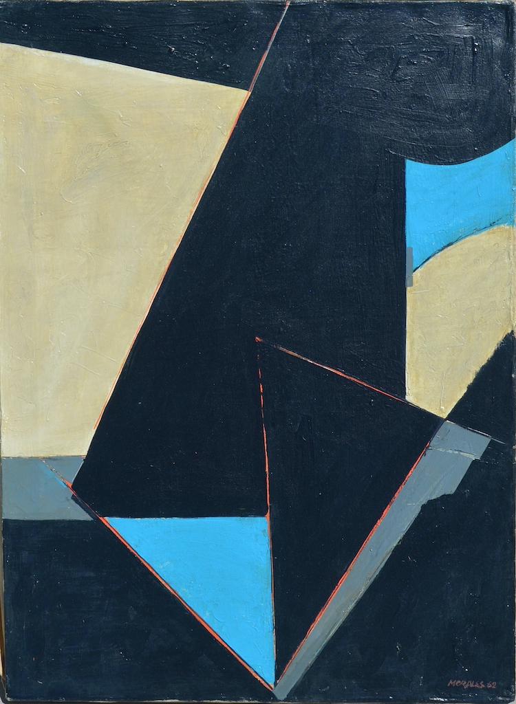 Armando Morales (1927-2011) Nicaragua, Mexico Artist: Armando Morales (1927-2011) active/lived in New York / Nicaragua, Mexico ; Untitled ; 1962 ; oil on canvas ; dimensions 76 x 56 cm (30 x 22 in.) ; signed lower right corner ; Shipping to USA - DHL $33