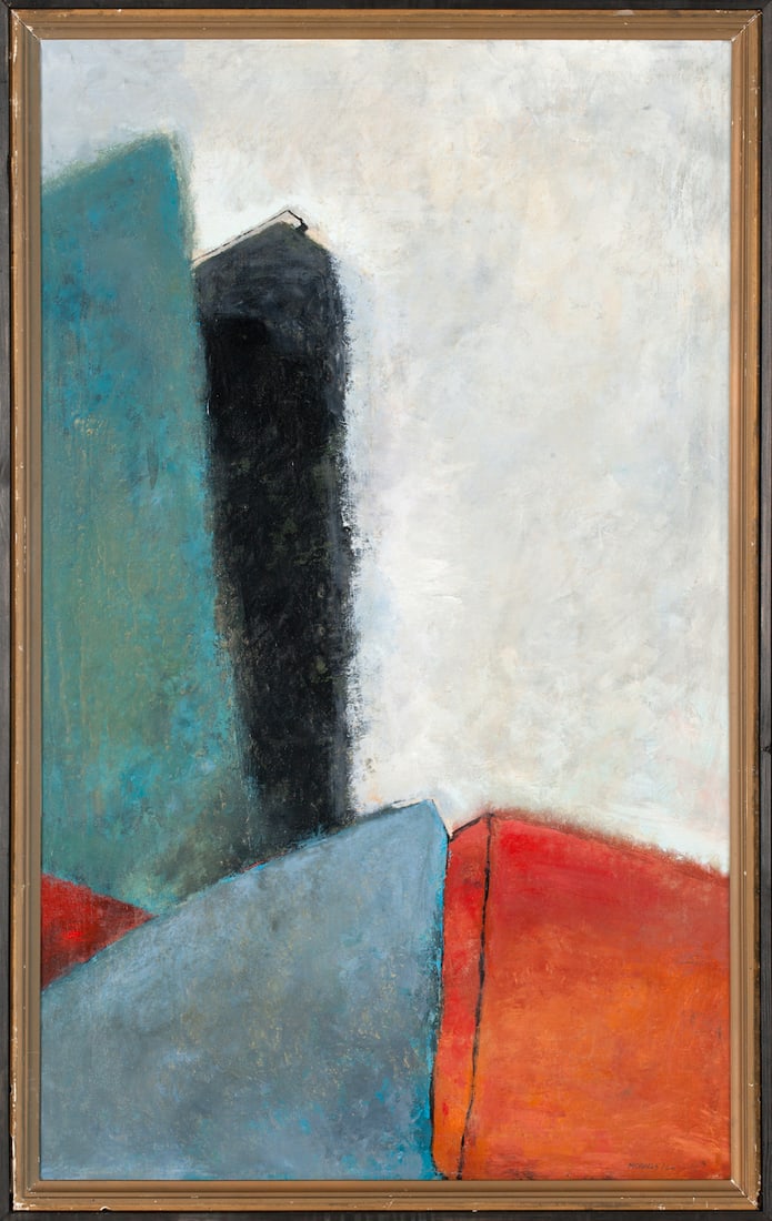 Armando Morales (1927-2011) Nicaragua, Mexico Artist: Armando Morales (1927-2011) active/lived in New York / Nicaragua, Mexico ; Abstract ; 1966 ; oil on canvas / framed ; dimensions 100 x 60 cm (39 1/3 x 23 2/3 in.) ; frame size 106 x 66 cm (41 3/4 x 26