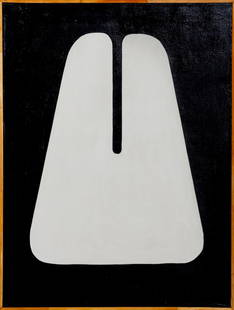Myron STOUT (1908-1987) American - USA: Myron STOUT (1908-1987) ; Untitled ; 1956 ; oil on canvas ; dimensions 100 x 76 cm (39 1/3 x 30 in.) ; signed and dated on verso ; Shipping to USA - DHL $550 , National post with tracking service $350