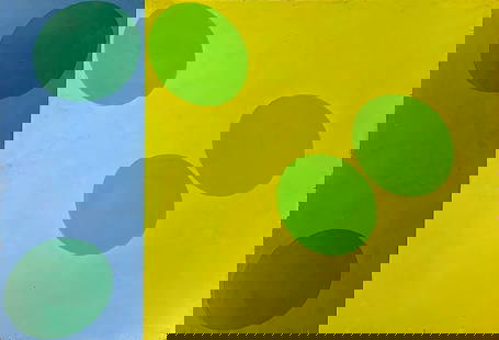 Oli SIHVONEN (1921-1991) American: Oli SIHVONEN (1921-1991) ; Untitled abstract ; c. 1960s ; oil on masonite / unframed ; dimensions 30 x 49,5 cm (12 x 19 1/2 in.) ; signed lower right corner ; Shipping to USA - DHL $240 , National pos