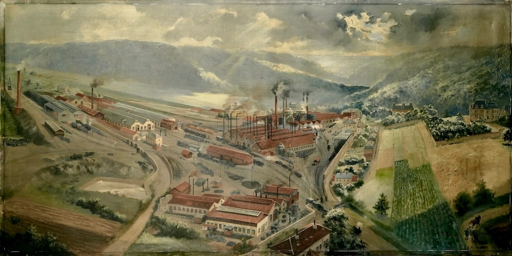 Large 2m painting, signed A. MUNZINGER, Paris 1909