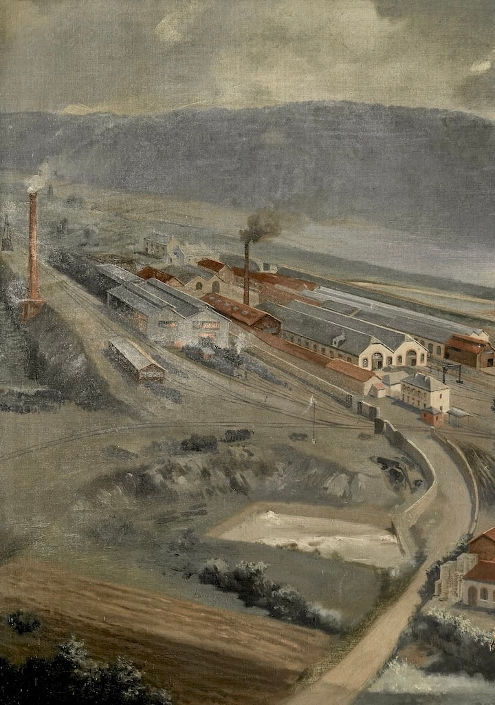 Large 2m painting, signed A. MUNZINGER, Paris 1909