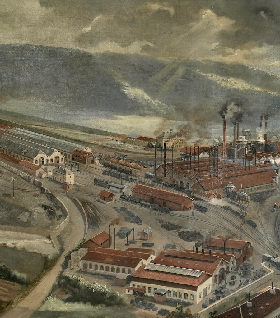 Large 2m painting, signed A. MUNZINGER, Paris 1909