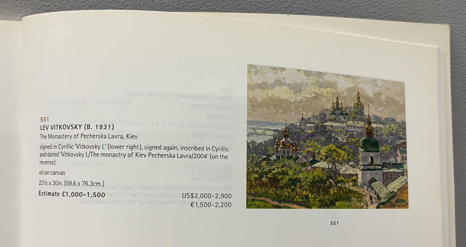 Lev VITKOVSKY (1931-2008) Ukrainian