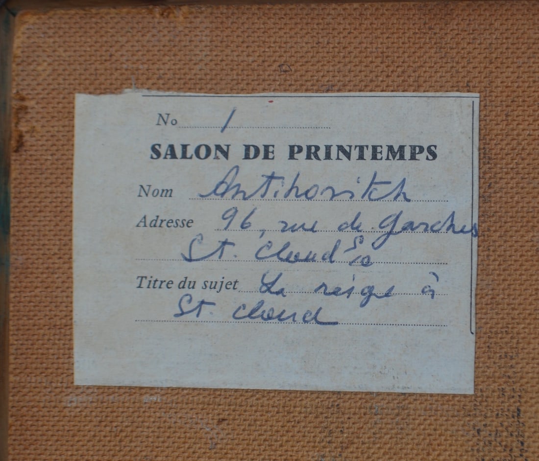 Vladimir ANTIHOVITCH (1899-1971) Russian - French