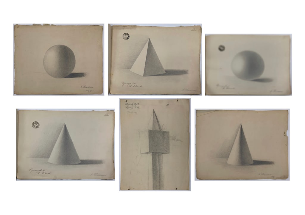 Portfolio of 41 Russian Academic drawings