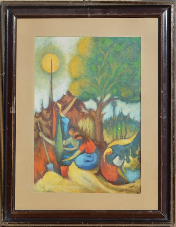Lot of 2 Jean OLIN (1894-1972) Ukrainian - French