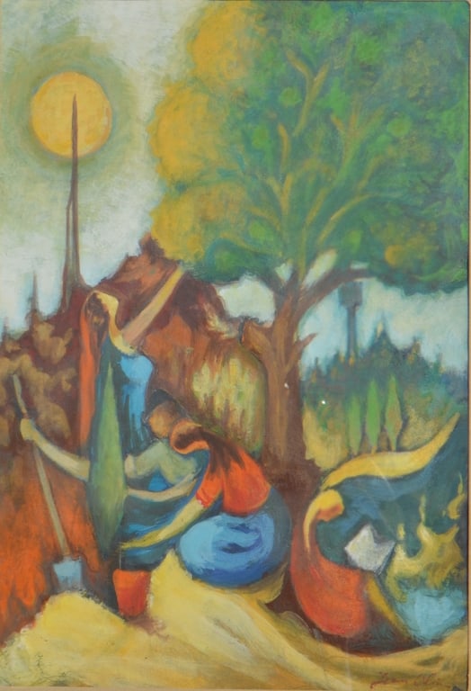 Lot of 2 Jean OLIN (1894-1972) Ukrainian - French