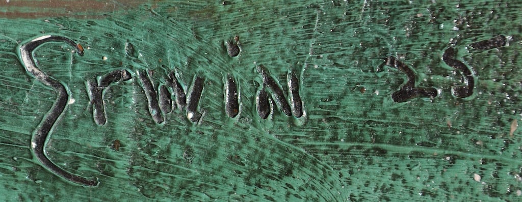 Cubism, ILEGIBLY signed, 1925