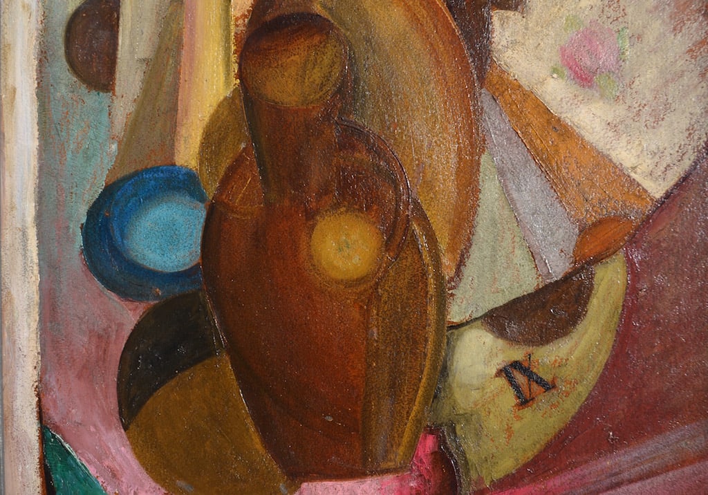 Cubism, ILEGIBLY signed, 1925