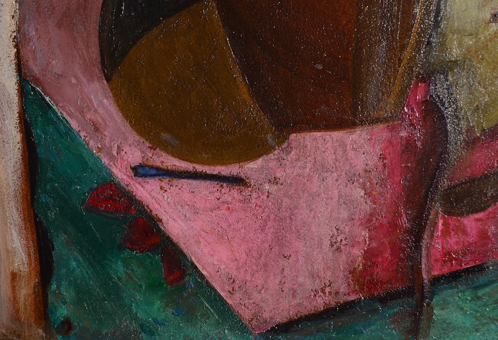 Cubism, ILEGIBLY signed, 1925