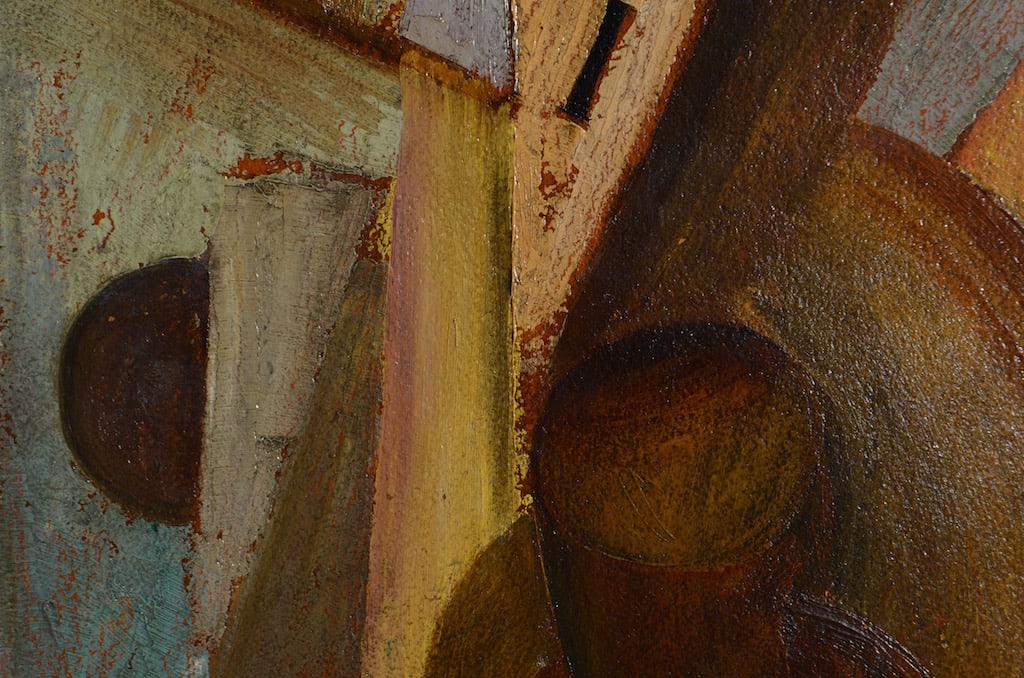 Cubism, ILEGIBLY signed, 1925