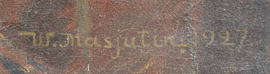 W. MASJUTIN (1884-1955) Russian - Latvian - Germany